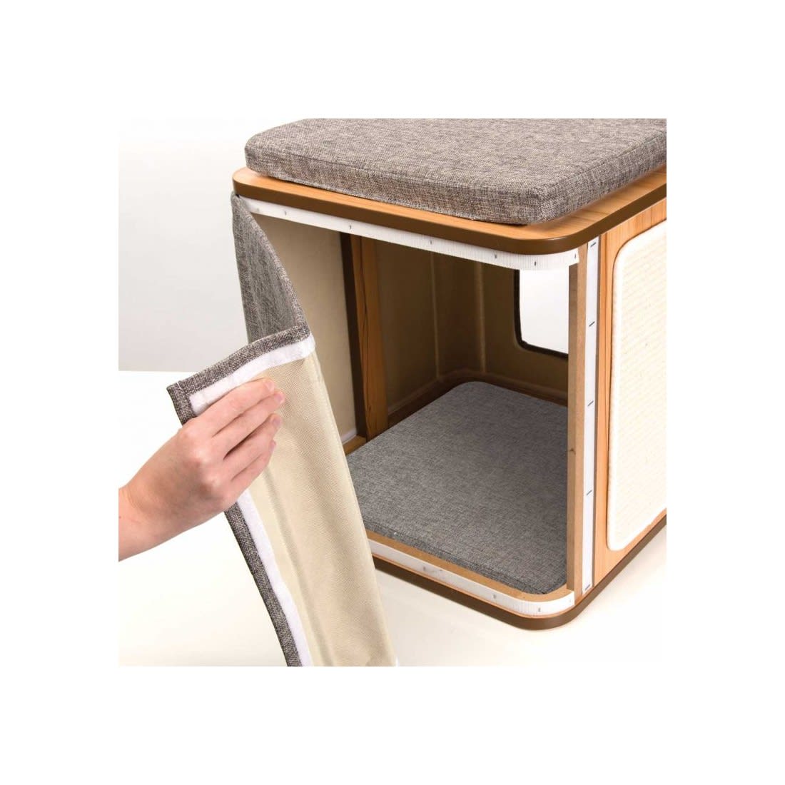 ESCONDITE CON RASCADOR GATO - CAT IT - VESPER CUBO2