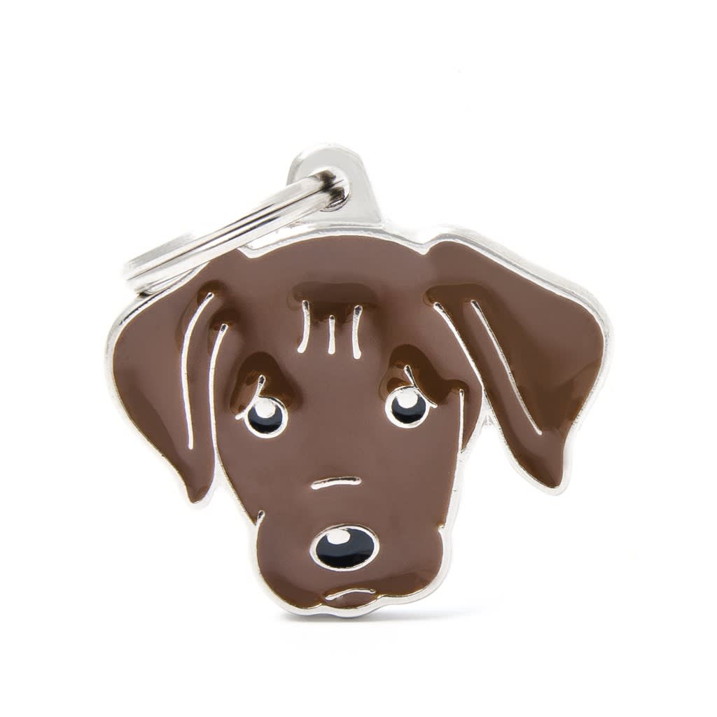 PLACA MASCOTA - MY FAMILY - FRIENDS CHOCOLATE LABRADOR 0