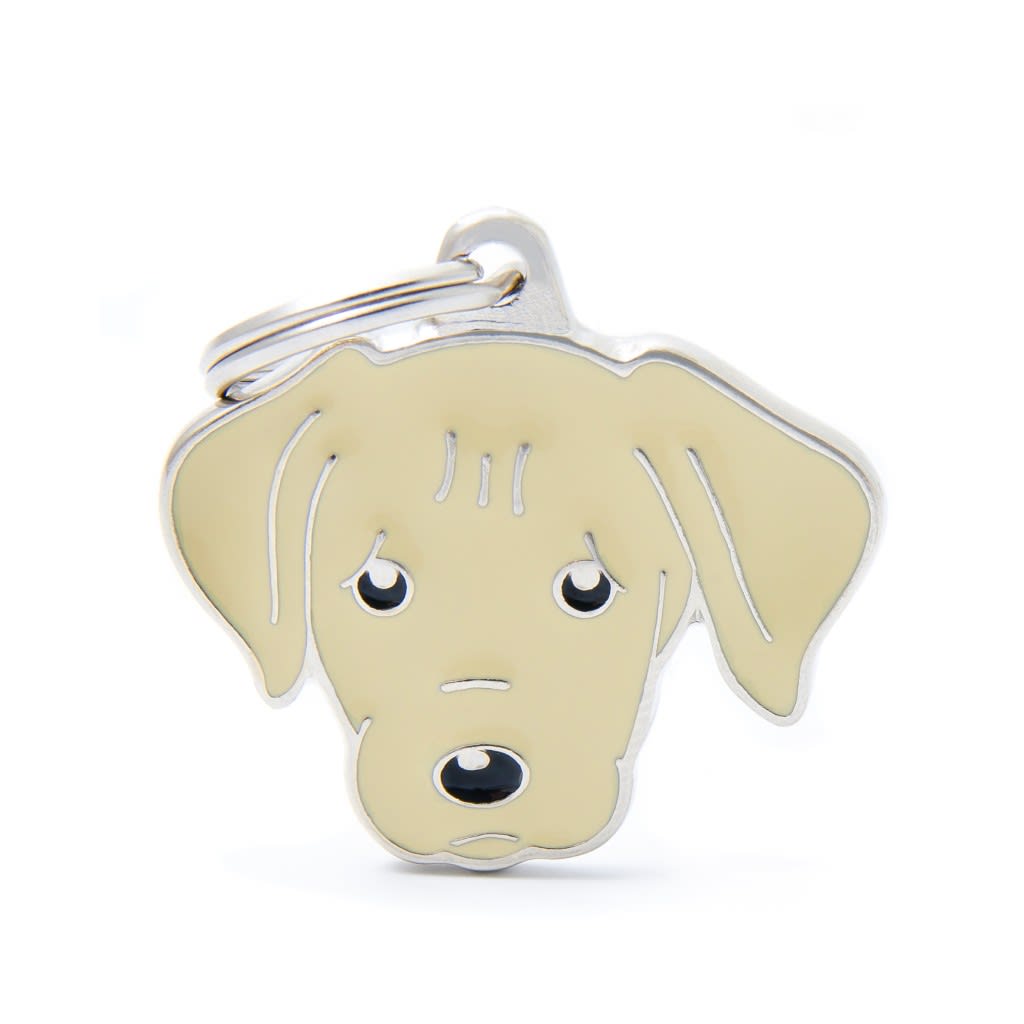 PLACA MASCOTA - MY FAMILY - FRIENDS CREAM LABRADOR1