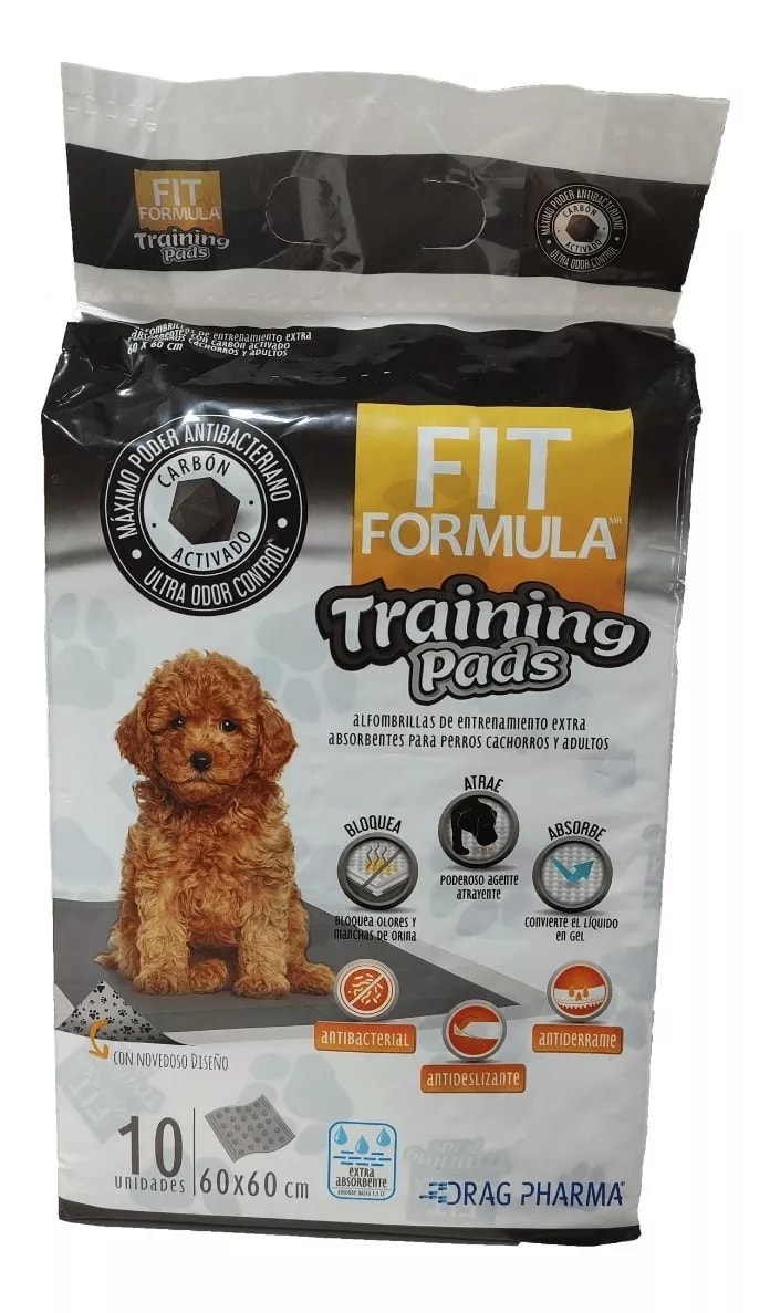 TRAINING PADS - FIT FORMULA - 10 UNIDADES CON CARBÓN ACTIVADO2