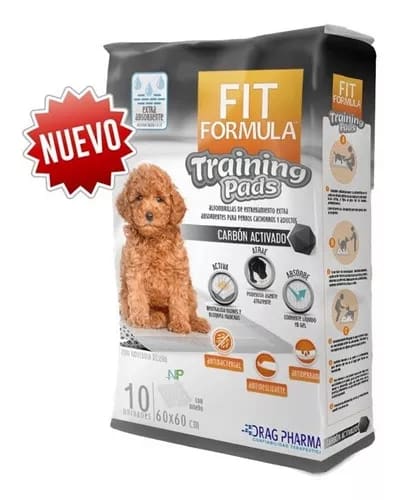 TRAINING PADS - FIT FORMULA - 10 UNIDADES CON CARBÓN ACTIVADO 0