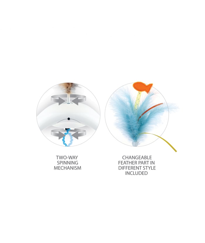 JUGUETE INTERACTIVO GATO -  PLUMAS CON SENSORES DE MOVIMIENTO2