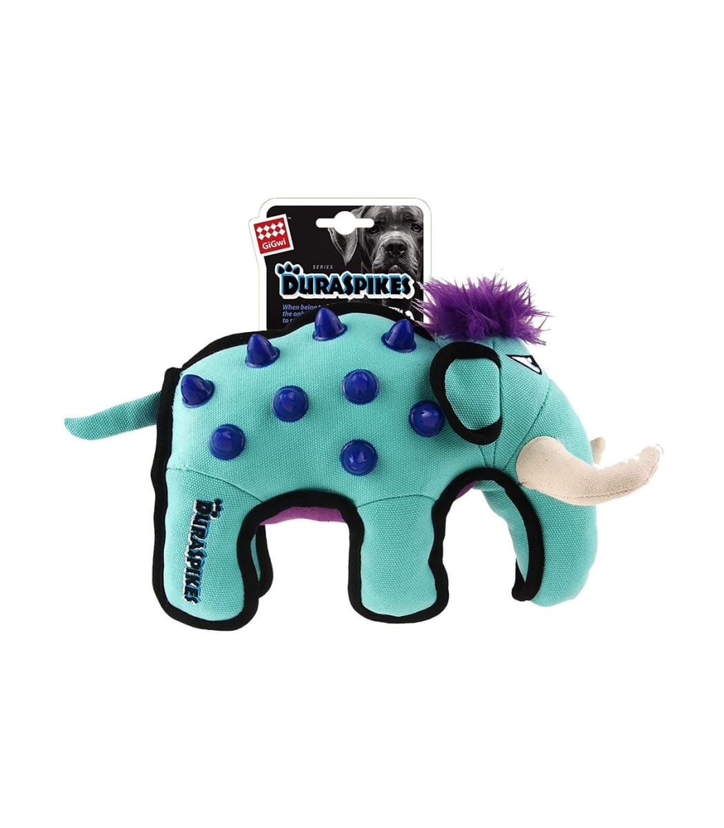 JUGUETE MASCOTA - GIGWI - DURASPIKES EXTRA DURABLE - ELEFANTE CELESTE1