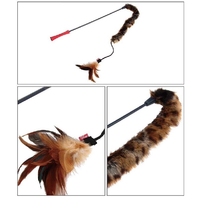 JUGUETE GATO - GIGWI - FEATHER TEASER COLA DE FELPA2