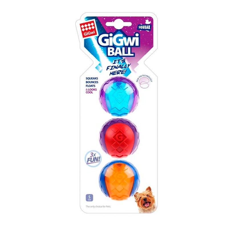 JUGUETE MASCOTA - GIGWI - SQUEAKER PACK 3 PELOTAS1