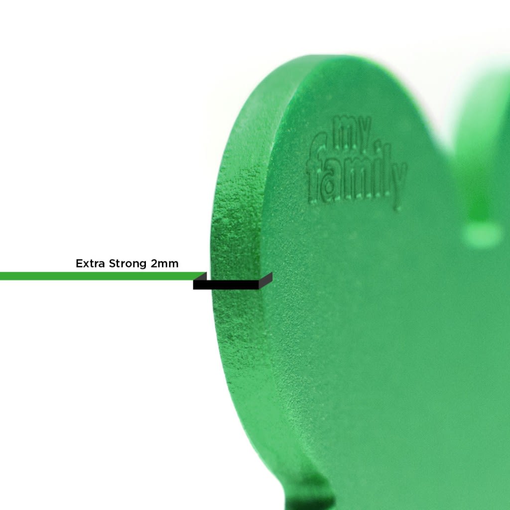 PLACA MASCOTA - MY FAMILY - BASIC ALUMINIUM GREEN BONE2