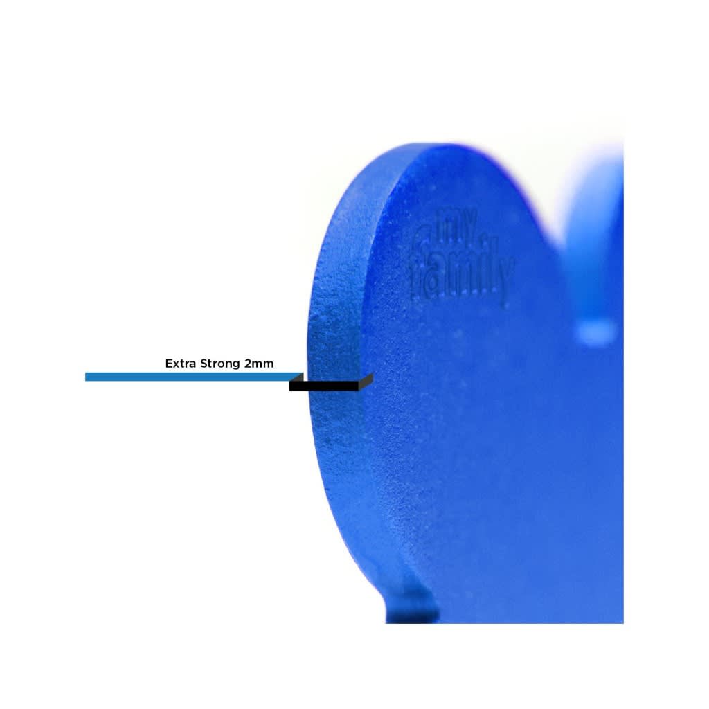 PLACA MASCOTA - MY FAMILY - BASIC ALUMINIUM BLUE BONE2