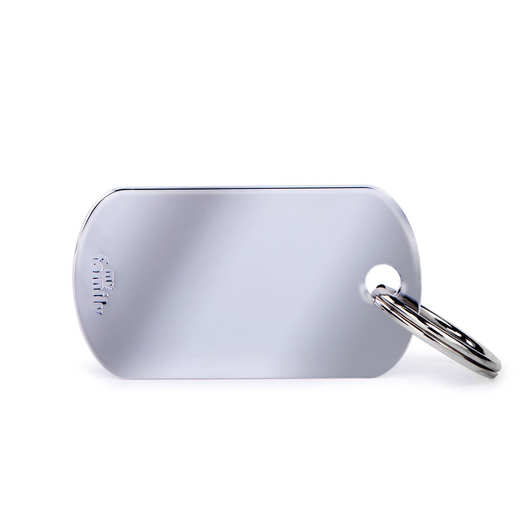 PLACA MASCOTA - MY FAMILY - BASIC CHROME MILITARY 0