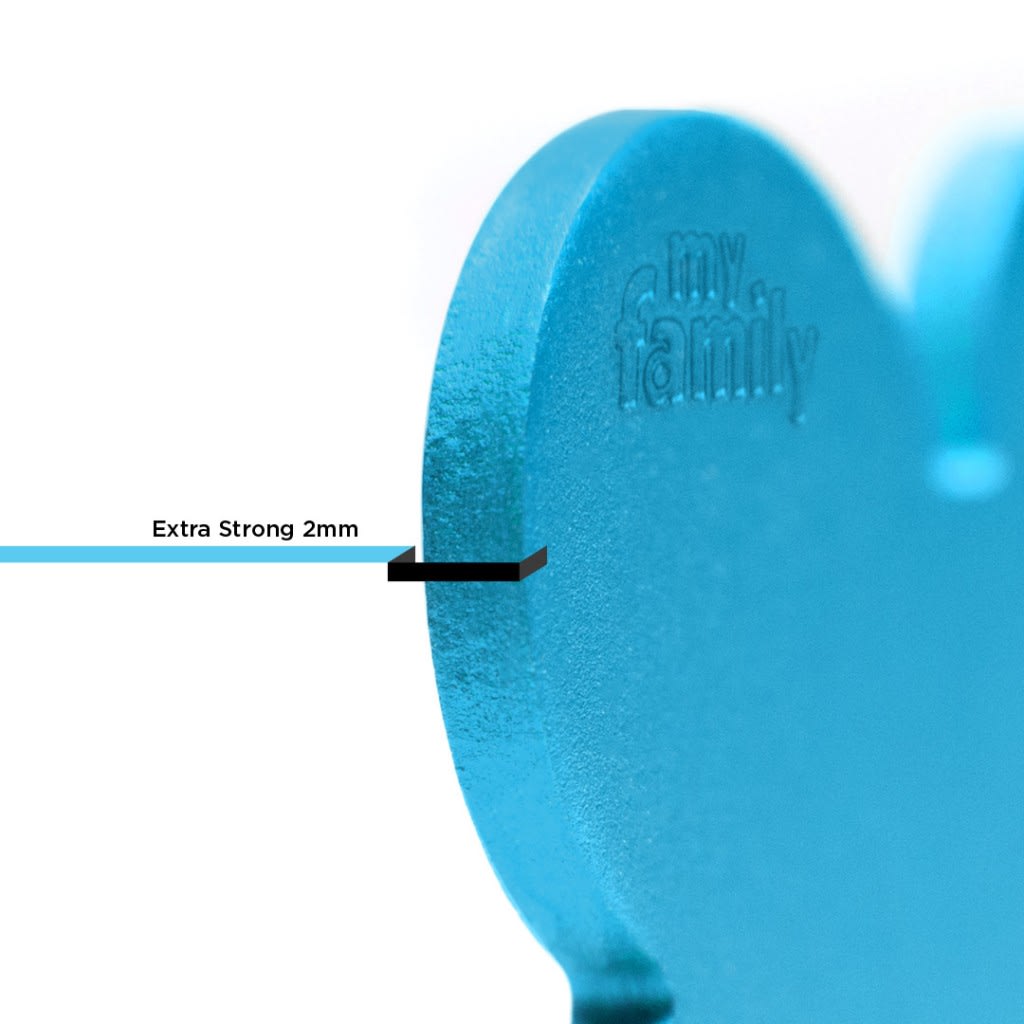 PLACA MASCOTA - MY FAMILY - BASIC ALUMINIUM LIGHT BLUE ROUND2