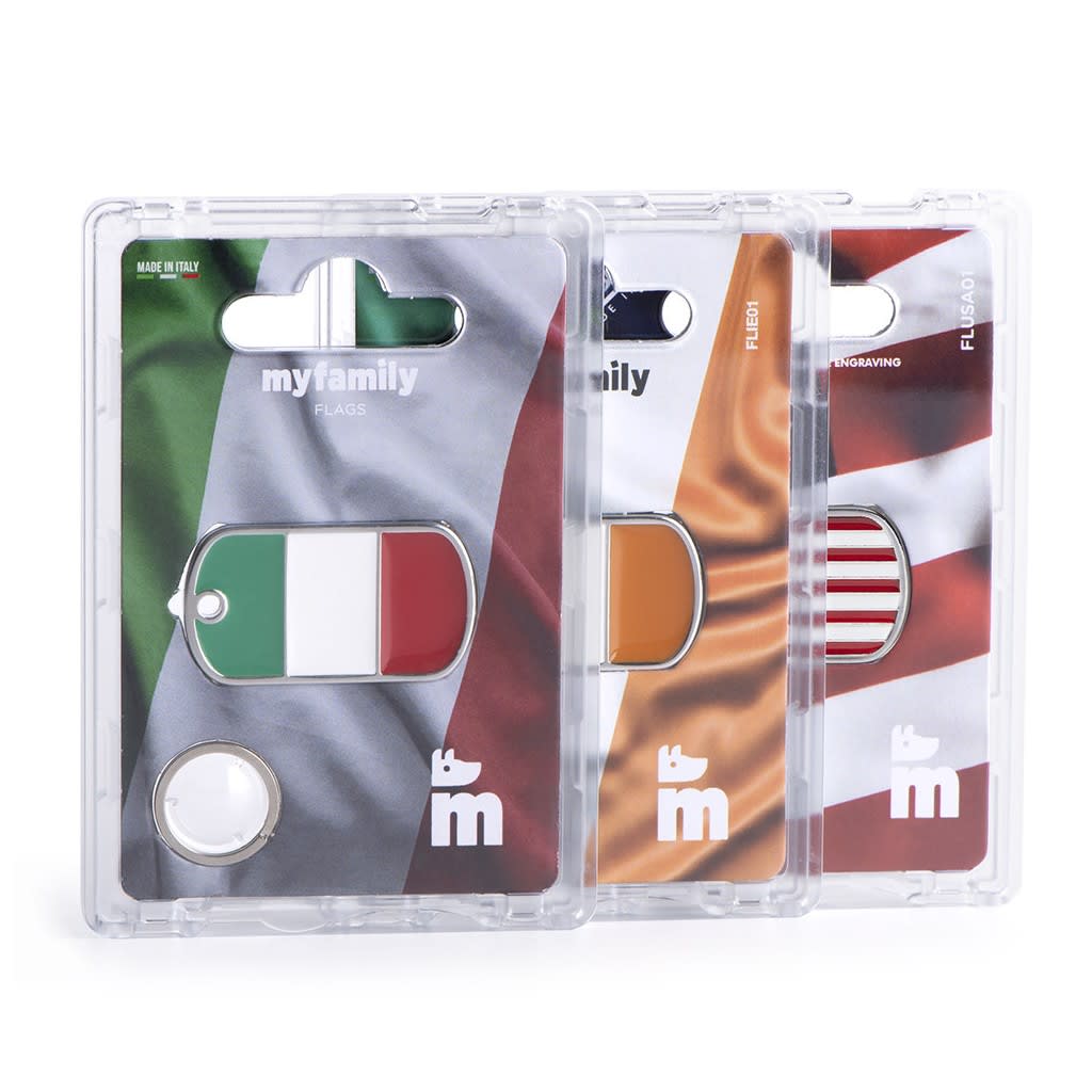 PLACA MASCOTA - MY FAMILY - FLAGS FRENCH2