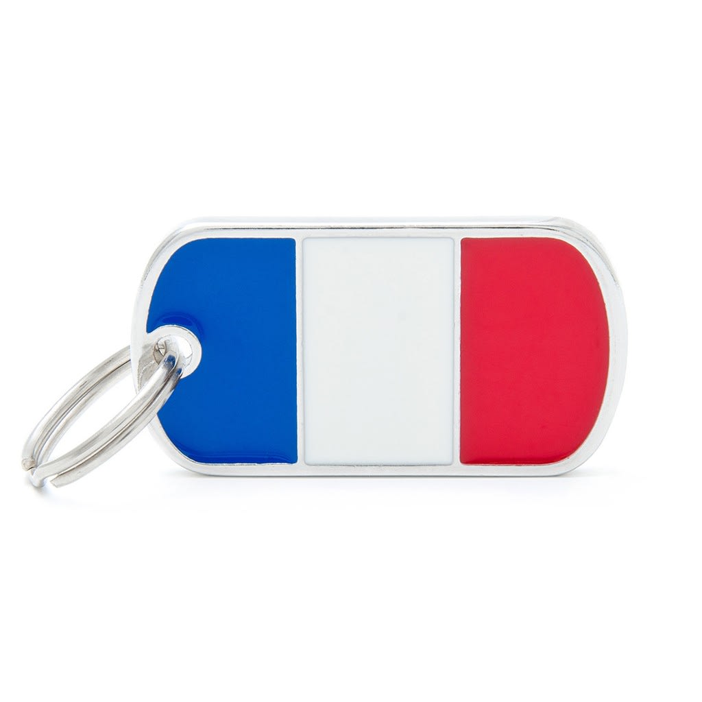 PLACA MASCOTA - MY FAMILY - FLAGS FRENCH 0