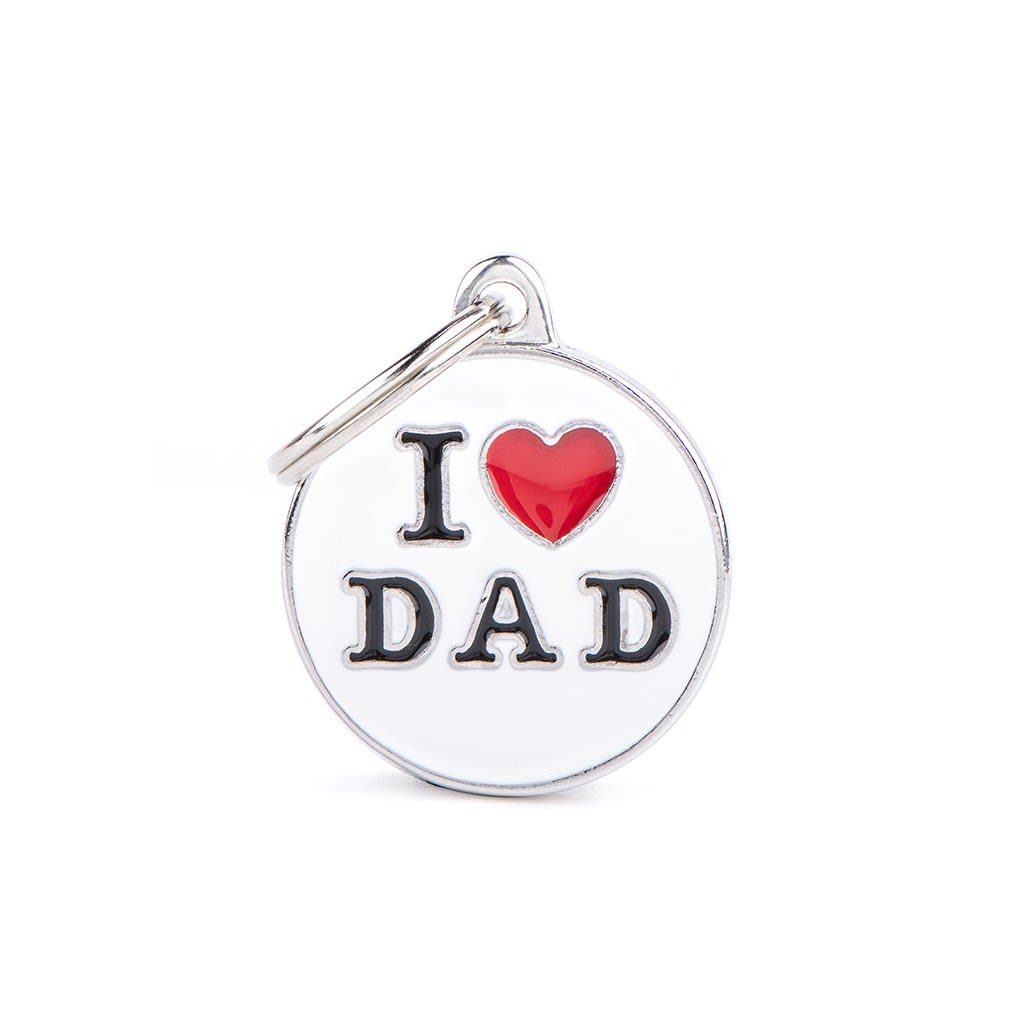 PLACA MASCOTA - MY FAMILY - CHARMS I LOVE DAD 0