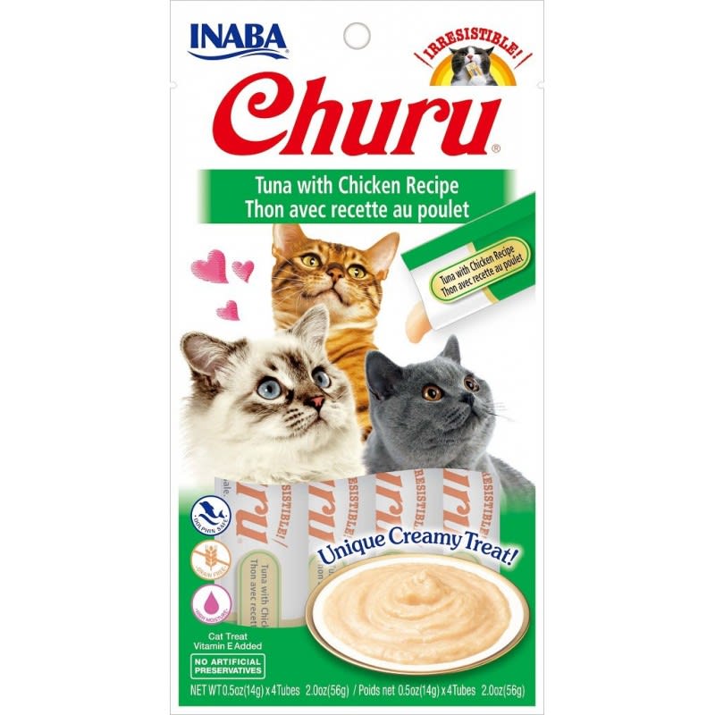 SNACK GATO - INABA - CHURU ATÚN CON POLLO 0