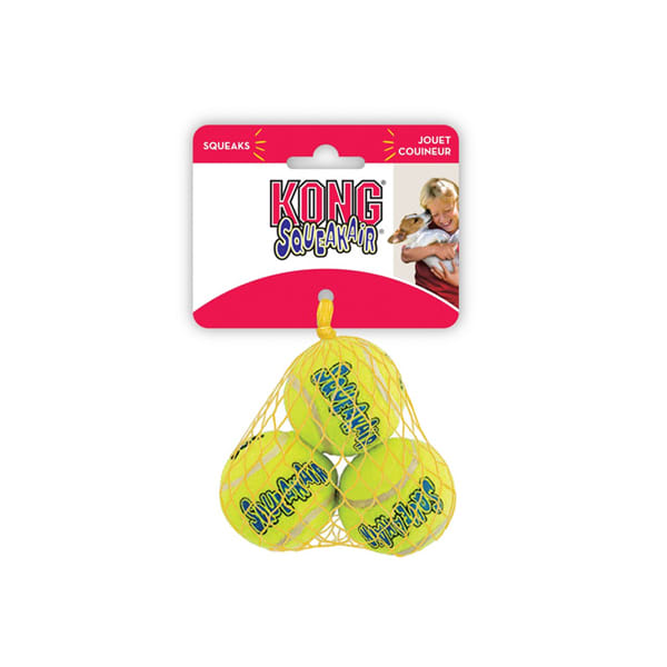 JUGUETE PERRO - KONG - PELOTA SQUEAKAIR X3 0