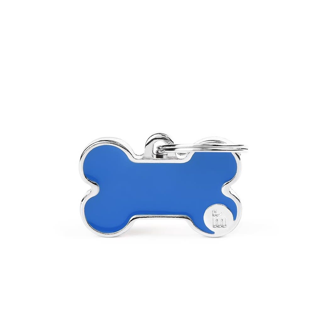 PLACA MASCOTA - MY FAMILY - BASIC HANDMADE BLUE BONE 0