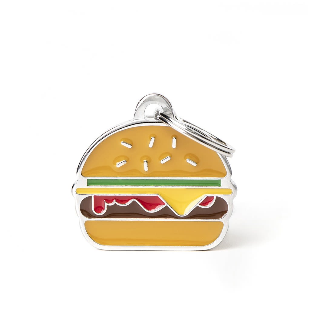 PLACA MASCOTA - MY FAMILY - FOOD BURGER 0