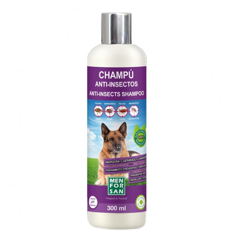 ASEO PERRO - MEN FOR SAN - SHAMPOO ANTI INSECTOS1