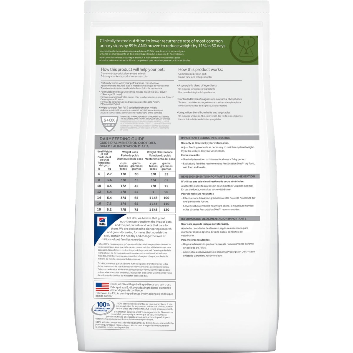 ALIMENTO GATO - HILLS - CONTROL DE PESO + URINARY2