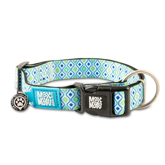 COLLAR MASCOTA - MAX & MOLLY - RETRO BLUE6