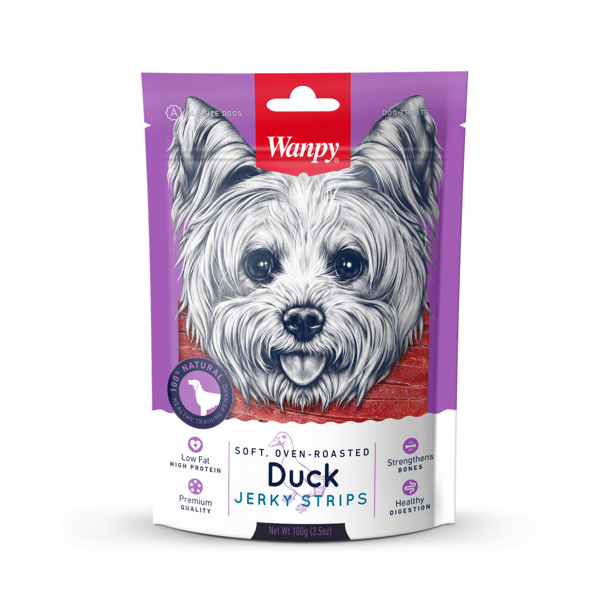 SNACK PERRO - WANPY - DUCK STRIPS1
