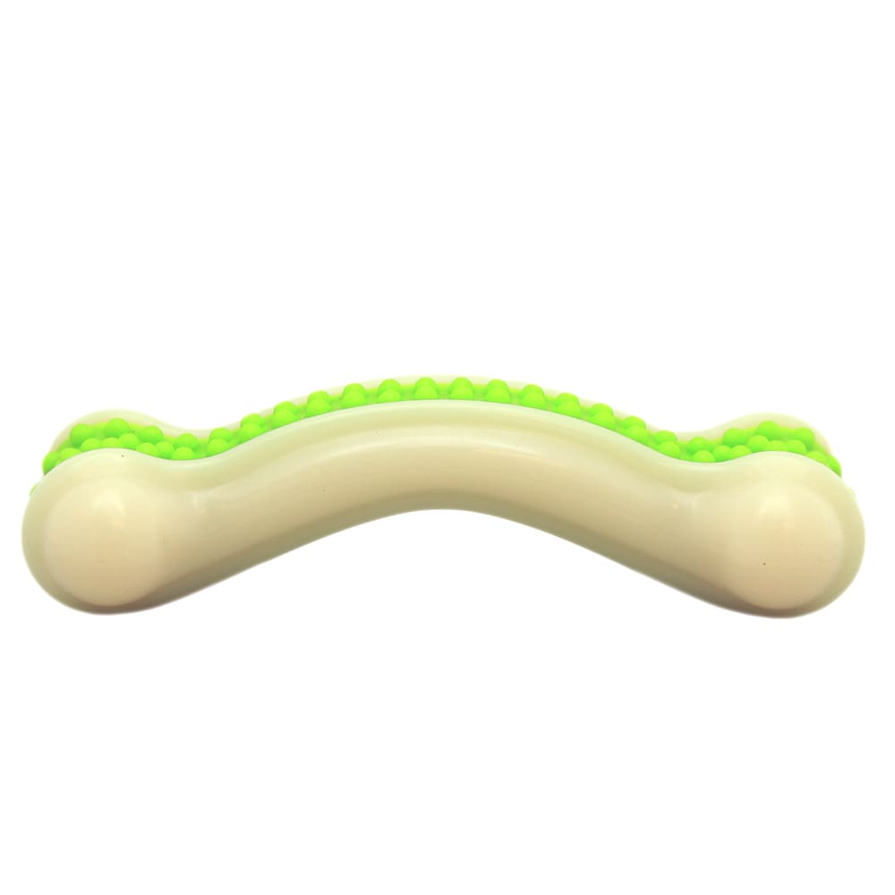 JUGUETE MASCOTA - MASCAN - HUESO CURVO VERDE 0