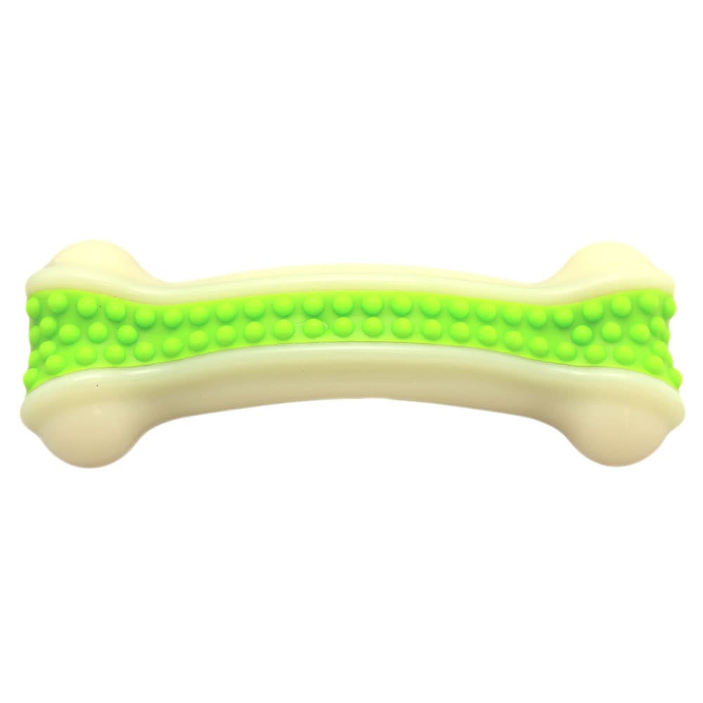 JUGUETE MASCOTA - MASCAN - HUESO CURVO VERDE2