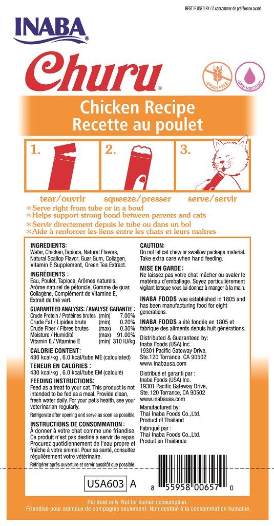 SNACK GATO - INABA - CHURU - POLLO1