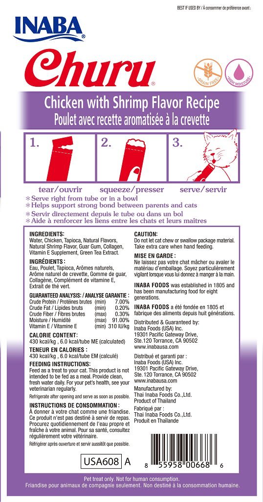 SNACK GATO - INABA - CHURU - POLLO CON CAMARONES1