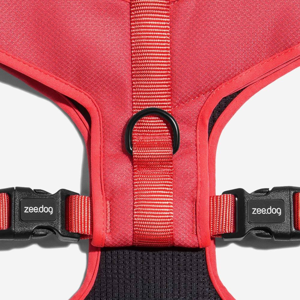 ARNÉS PERRO - ZEE DOG - NEON CORAL AIR MESH HARNESS1