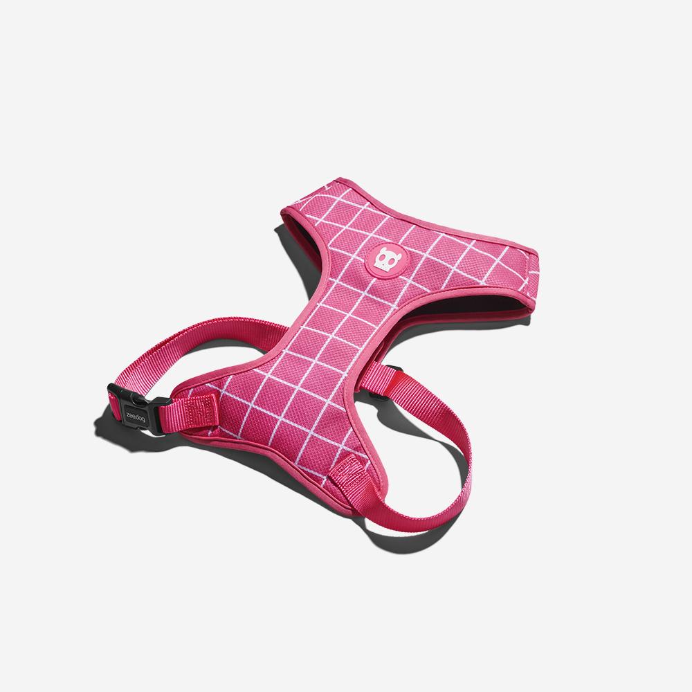 ARNES PERRO - ZEE DOG - PINK WAVE AIR MESH HARNESS4