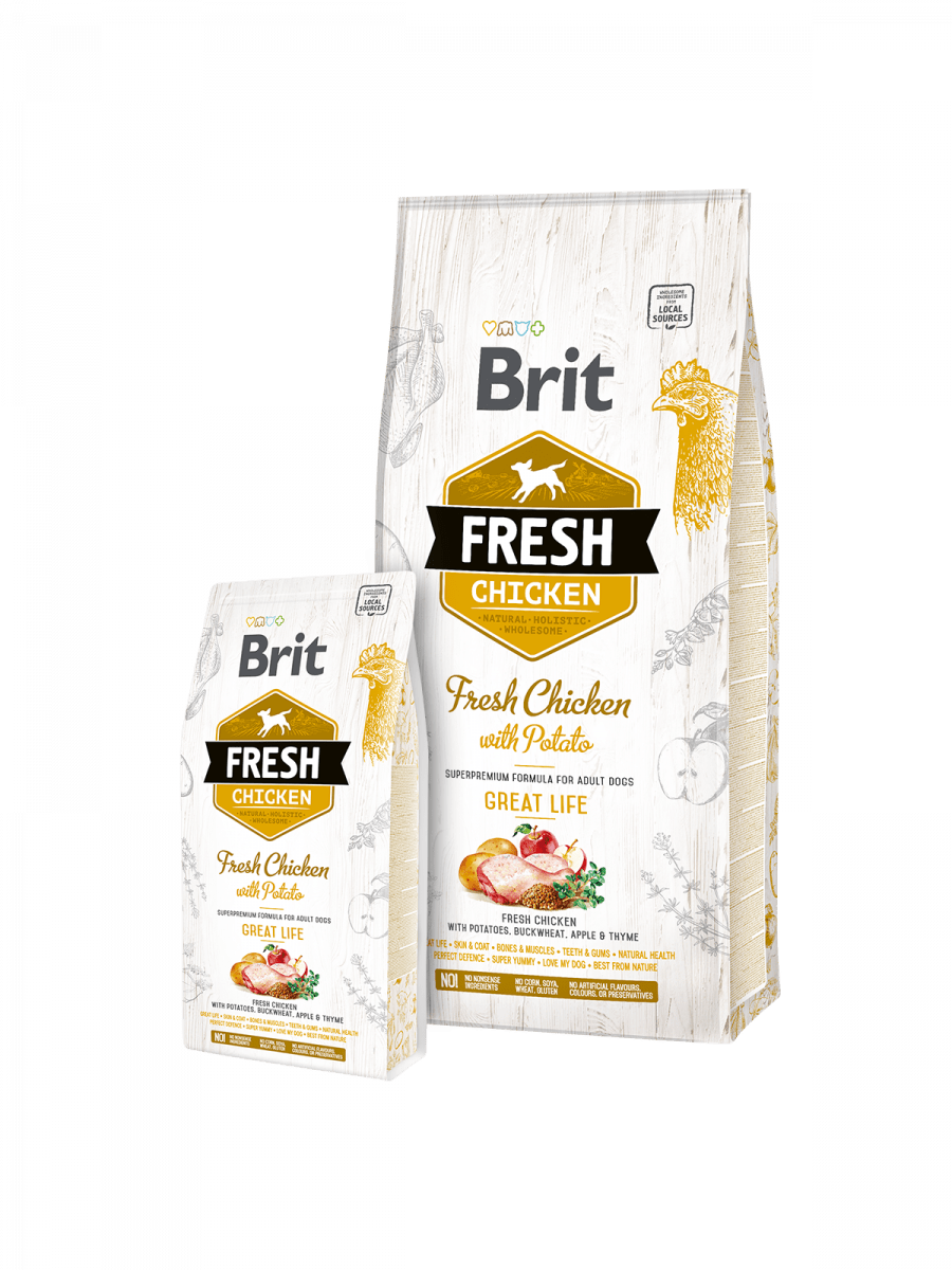 ALIMENTO PERRO BRIT CARE ADULT GREAT LIFE CHICKEN WITH POTATO