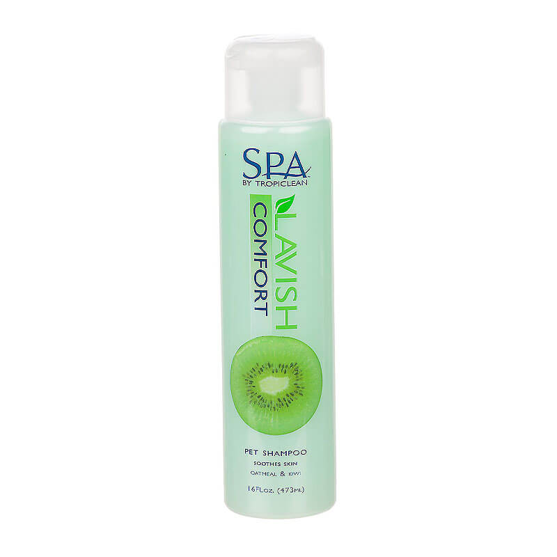 ASEO MASCOTAS SPA TROPICLEAN SHAMPOO LAVISH COMFORT KIWI