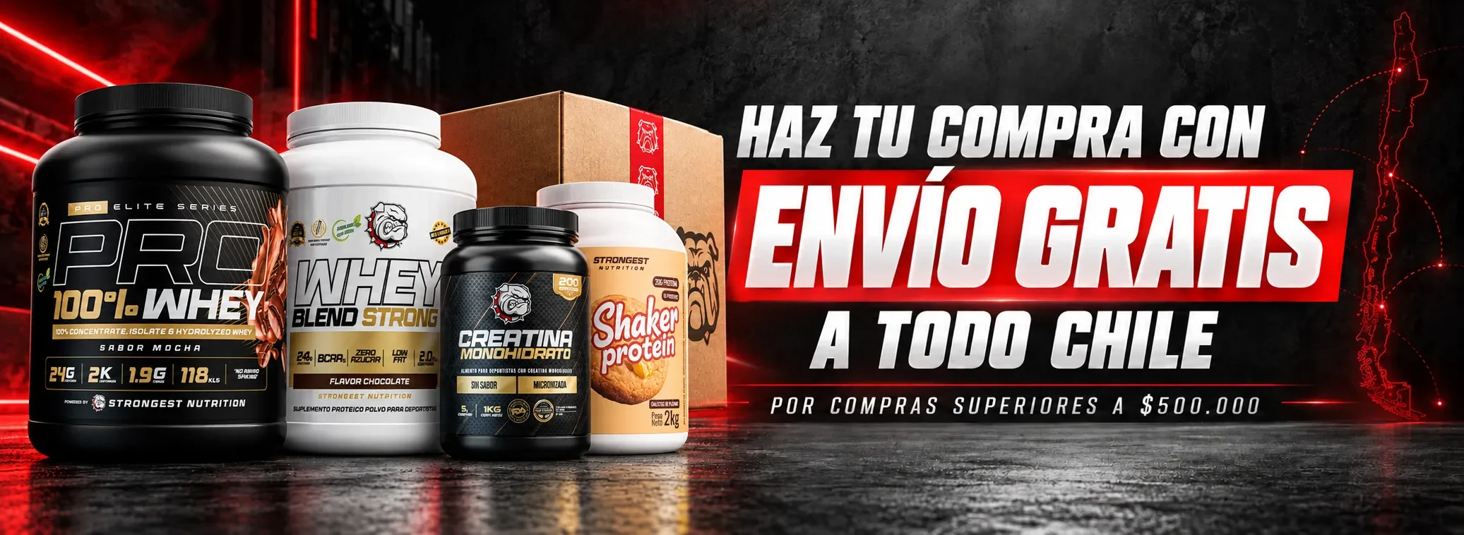 Envio gratis a todo Chile por compras mayoristas superiores a 500 mil pesos