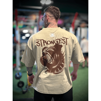 BOXY FIT STRONG - BEIGE