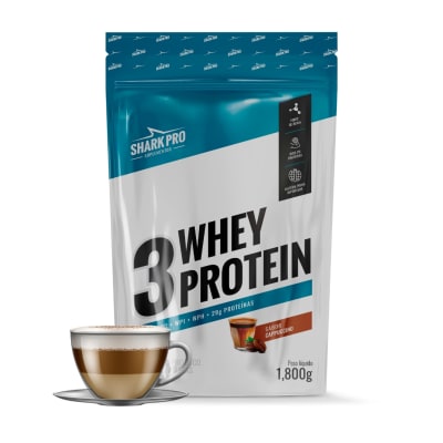 3 WHEY PROTEIN SHARK - 1,8KG