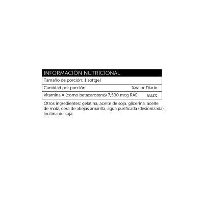 Betacroteno 25.000 100 softgels Betacroteno 25.000 100 softgels
