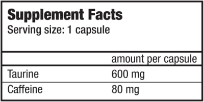 Caffeine + Taurine 60 cápsulas Caffeine + Taurine 60 cápsulas