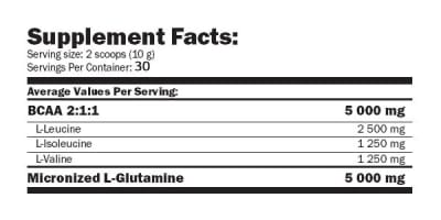 Amix Glutamine + Bcaa 300 Gramos Amix Glutamine + Bcaa 300 Gramos