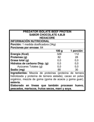 PREDATOR BEEF 4.8lbs PREDATOR BEEF 4.8lbs
