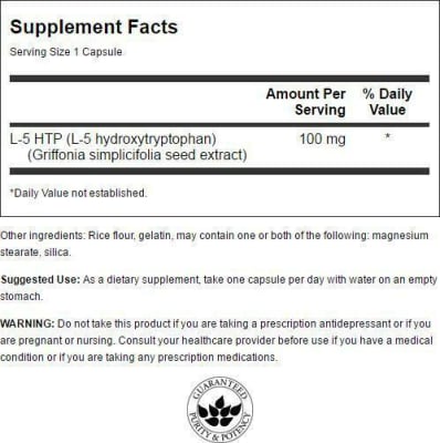 Ultra 5 Htp 100 mg 60 capsulas Ultra 5 Htp 100 mg 60 capsulas