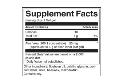 Aloe Vera 25 mg 100 capsulas Aloe Vera 25 mg 100 capsulas