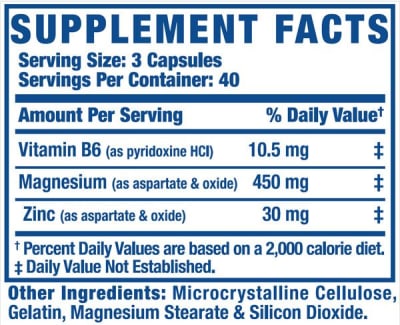 ZMA Xs 120 cápsulas ZMA Xs 120 cápsulas