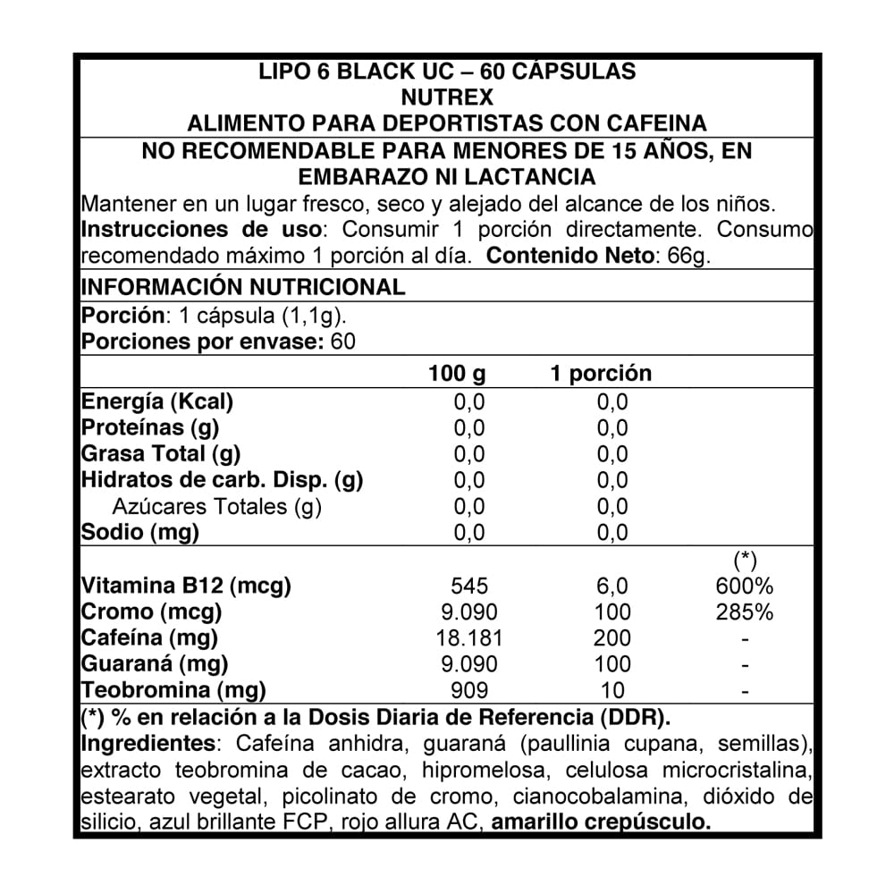 Nutrex Lipo 6 Black 60 cápsulas2