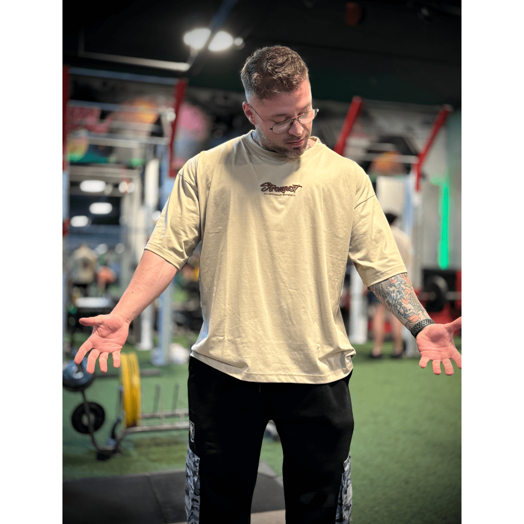 BOXY FIT STRONG - BEIGE2