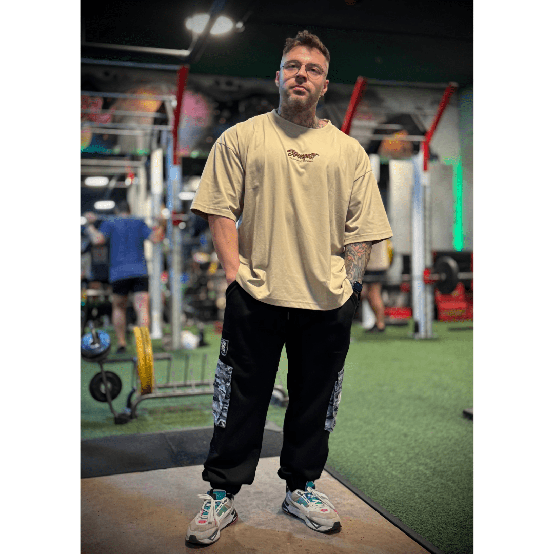 BOXY FIT STRONG - BEIGE5