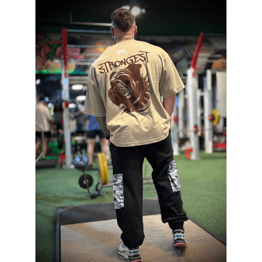 BOXY FIT STRONG - BEIGE4