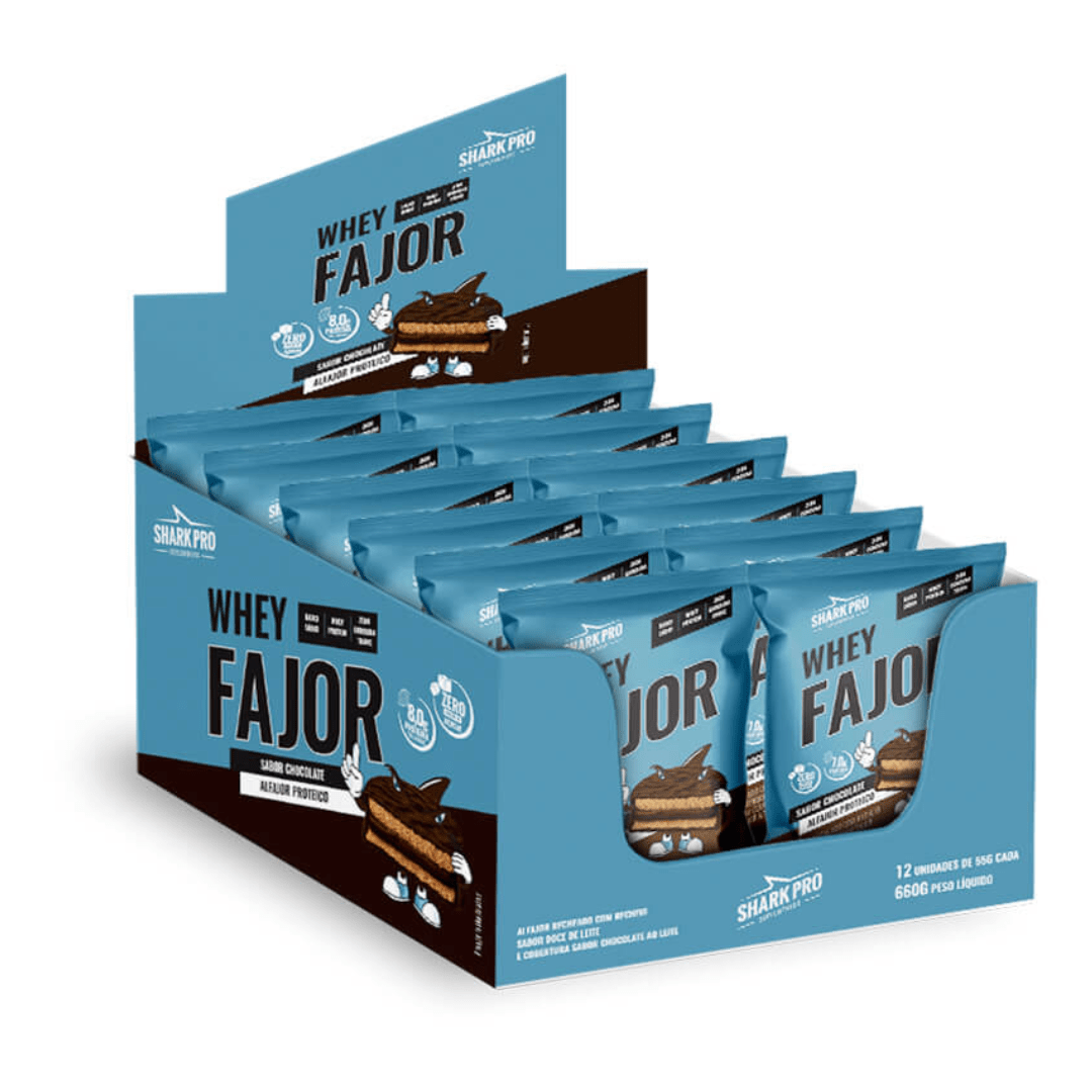 SHARK WHEY ALFAJOR - 12 UNI - CHOCOLATE1