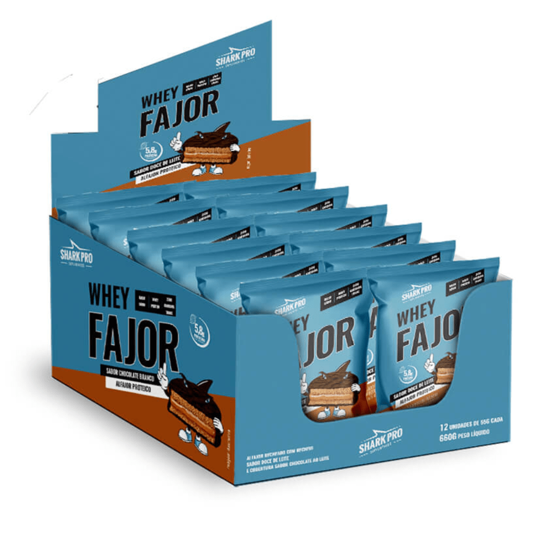 SHARK WHEY ALFAJOR - 12 UNI - DULCE DE LECHE1