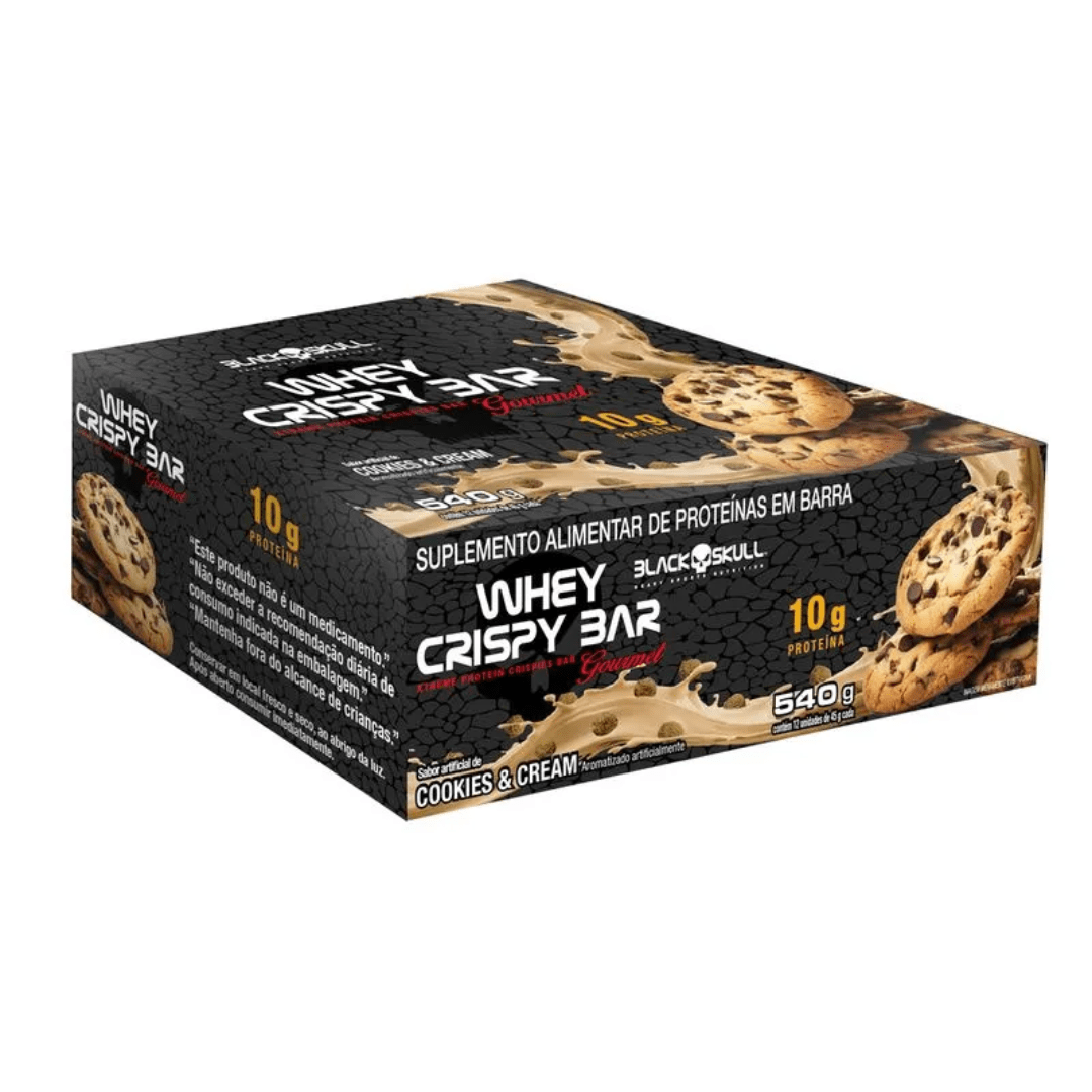PACK 12 WHEY CRISPY BAR - COOKIES CREAM1