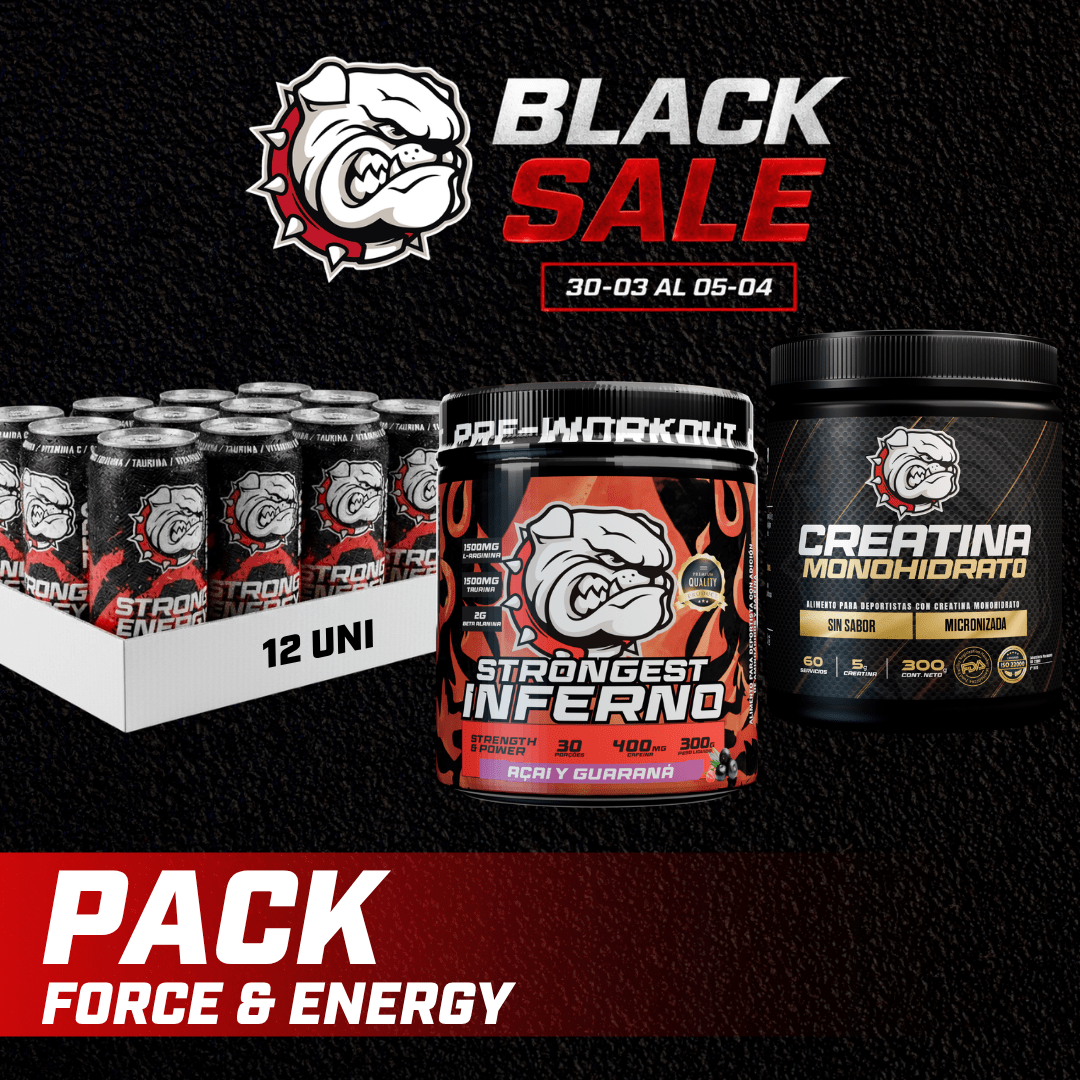 PACK FORCE & ENERGY - PRE ENTRENO + CREATINA + PACK 12 ENERGETICAS1